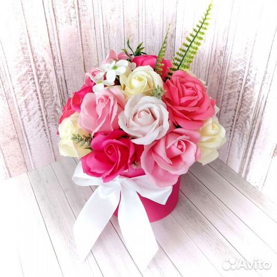 Корзины с мыльными цветами