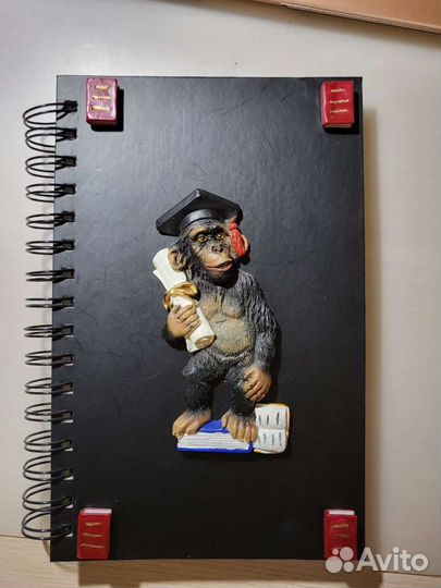 Блокнот тетрадь с обезьянкой