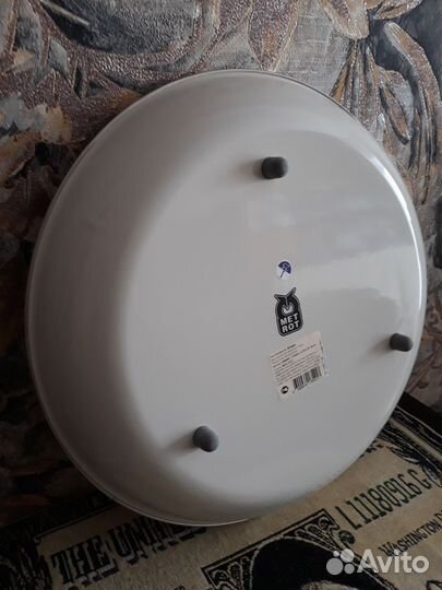 Миска 3,5л. и Блюдо эмалированное Metrot