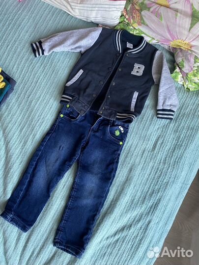 Большой пакет вещей на мальчика 92