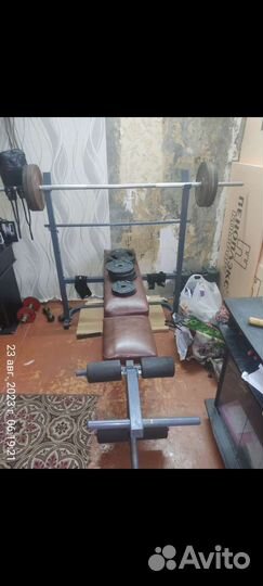 Скамья для жима, гриф