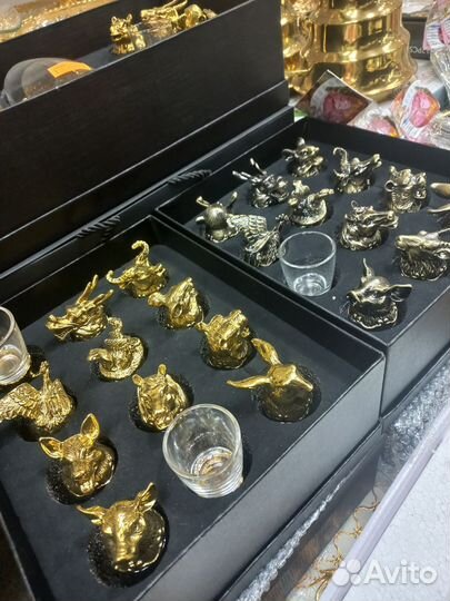 Подарочный набор Рюмки перевертыши звери