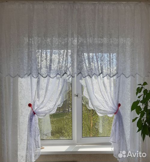 Штора для кухни новая