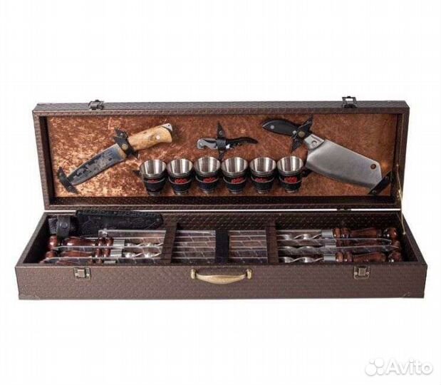 Набор шампуров в чехле,подарочный