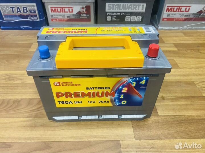 Аккумулятор 75 GT Premium на Газель