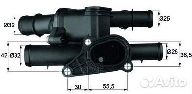 TM 2 105 термостат в корпусе АКПП Audi A3, VW