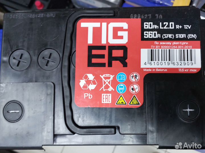 Аккумулятор Tiger RED energy 60 ah