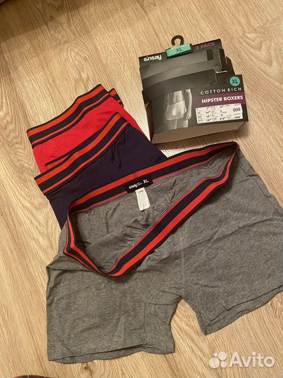 Трусы мужские боксеры, комп. 3шт. XL новые