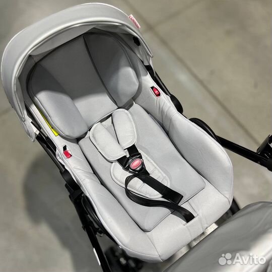 Коляска 2в1 коляска 3в1 Luxmom 608 эко кожа