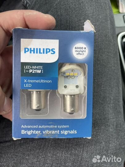 Philips led-white p21w в задний ход