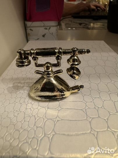 Ретро телефон миниатюра для барби