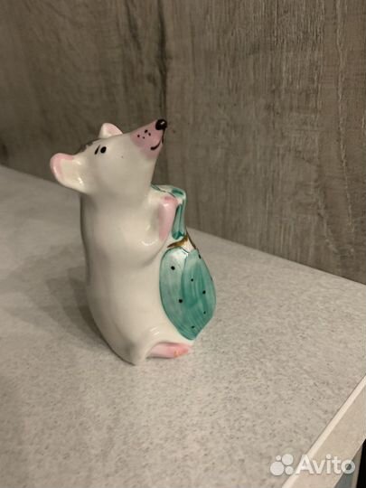 Мышь с мешком Дулево фарфор