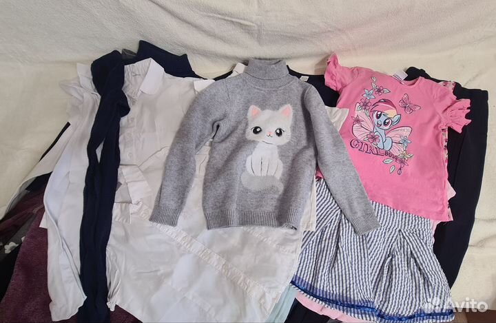 Вещи пакетом на девочку 116 122 размер
