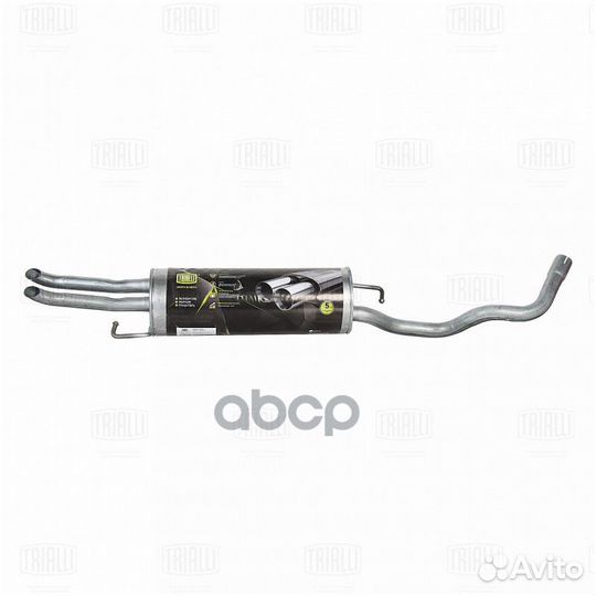 Глушитель Skoda Octavia (96) осн. (алюм. сталь