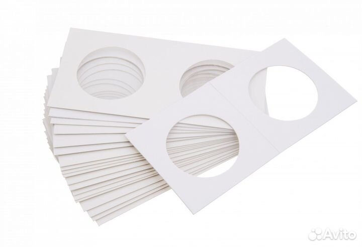 Холдеры для монет под скрепку 33 мм. 50 шт в упако