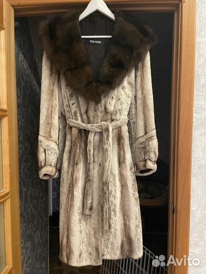 Шуба норковая с капюшоном 44 46 новая