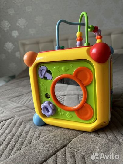 Развивающая игрушка сортер Мультикуб Жирафики