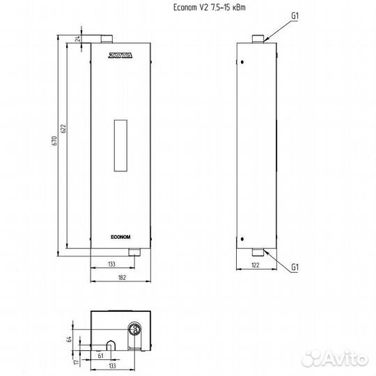 Электрокотел zota Econom V2 (комплект) - 15