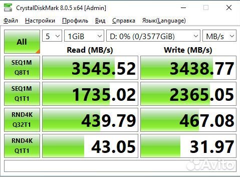 SSD 3.84 Тб Samsung PM1733 PCIe gen4 NVMe U.2