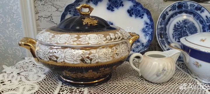 Фарфор кобальт Англия Германия Чехия