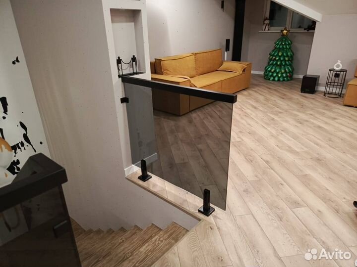 Ограждения для балконов Перила из стекла