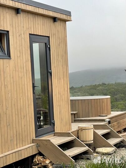 Баня на дровах с купелью