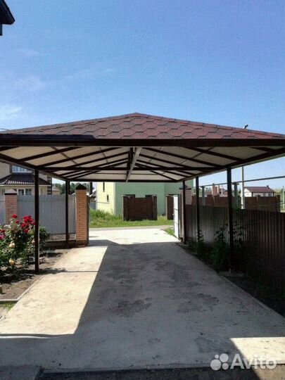 Навес из поликарбоната