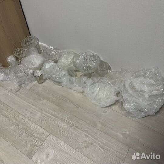 Посуда хрустальная и стелянная