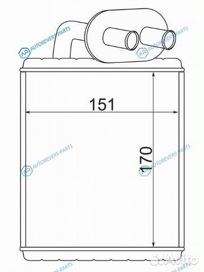 ST-IS83-395-0 Радиатор отопителя салона isuzu ELF