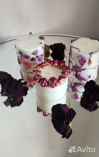 Свечи ручной работы из соевого воска