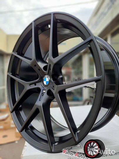 Одноширокие диски на BMW R18 5X120 чёрный мат