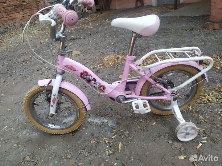 Велосипед детский Принцесса 4-колёсный