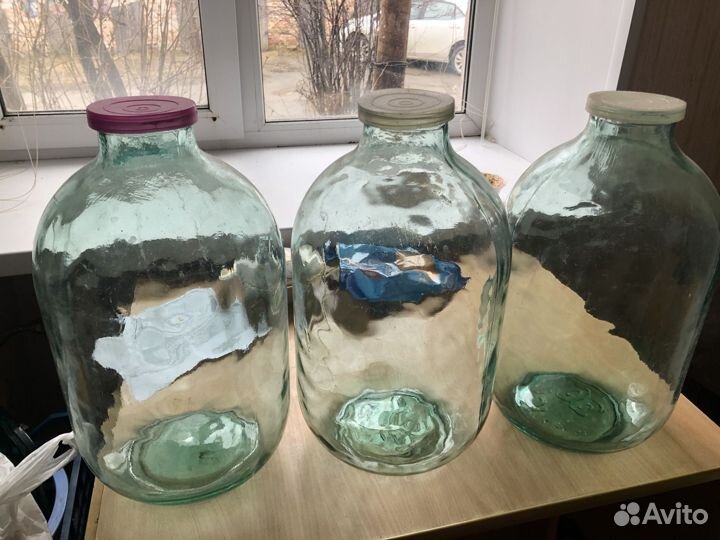 Банка 10 литров стеклянная