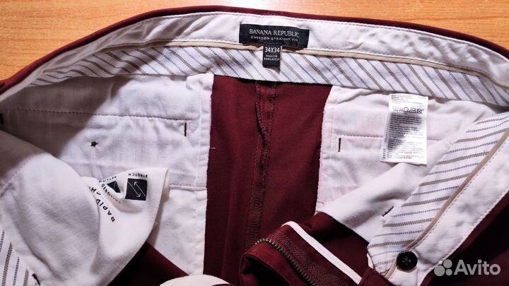 Слаксы Banana Republic w34L34, новые. Бангладеш
