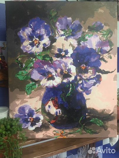 Картины по номерам раскрашенная 40*50