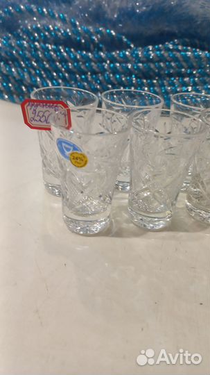 Наборы стопок и рюмок из хрусталя