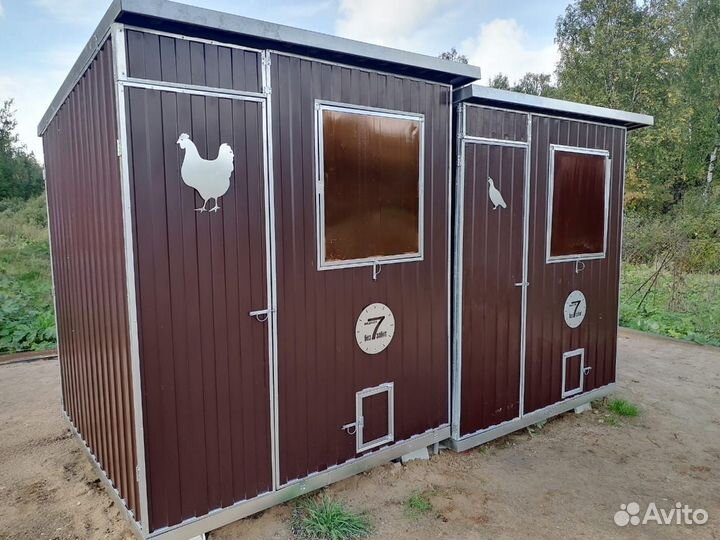 Утепленный перепелятник с клетками на 400 голов