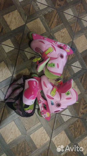 Роликовые коньки детские раздвижные