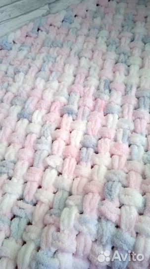 Плед детский вязаный ручная работа