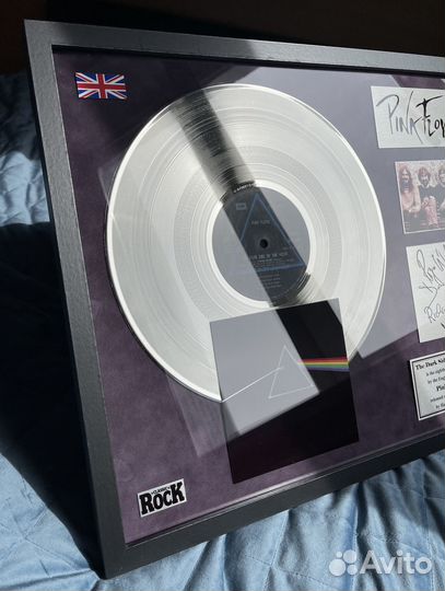 Pink Floyd платиновый диск в рамке готовый подарок