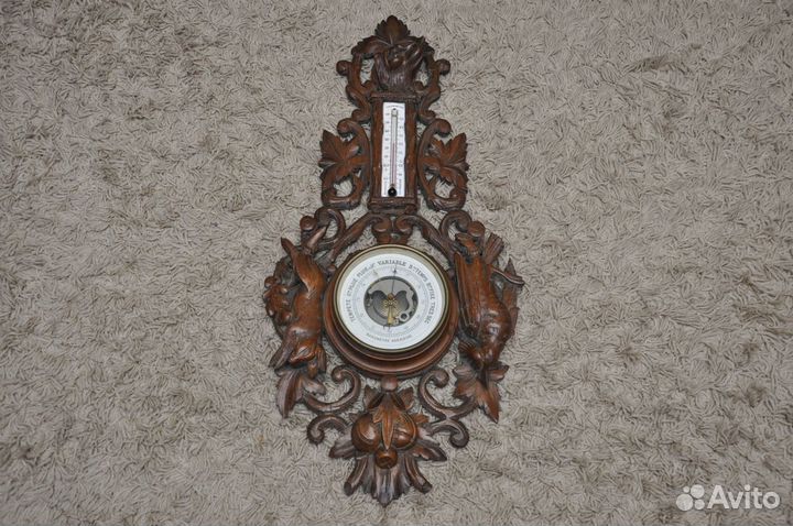 Барометр старинный настенный