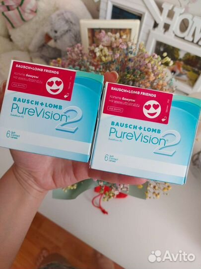 Линзы контактные purevision