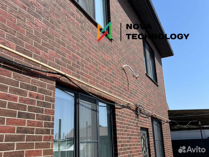 Гибкий кирпич на сетке