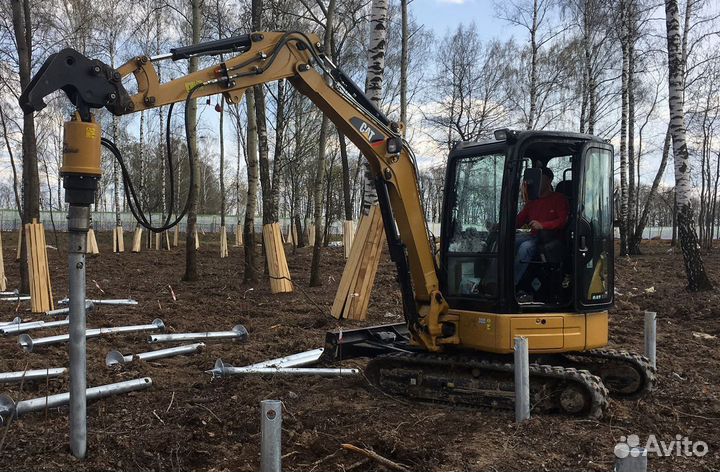 Винтовые сваи + монтаж