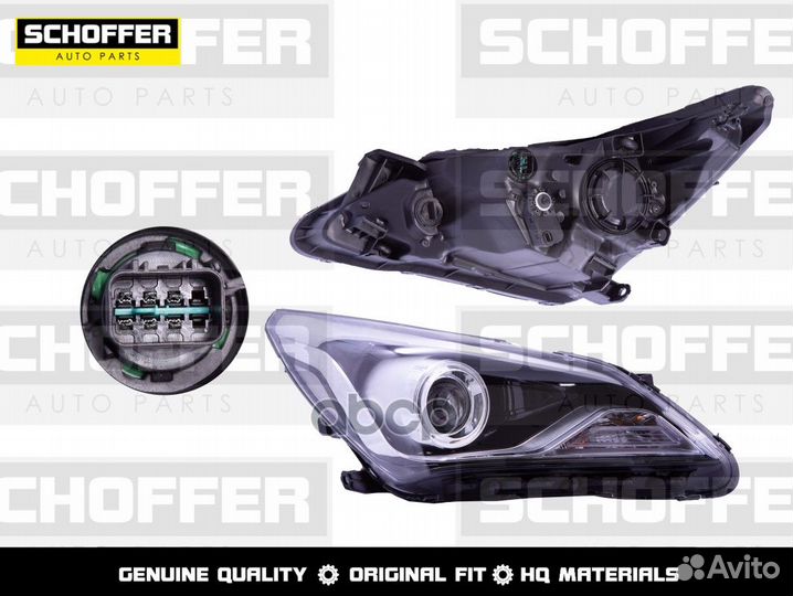 Фара правая линзованная Hyundai Solaris (I 2014