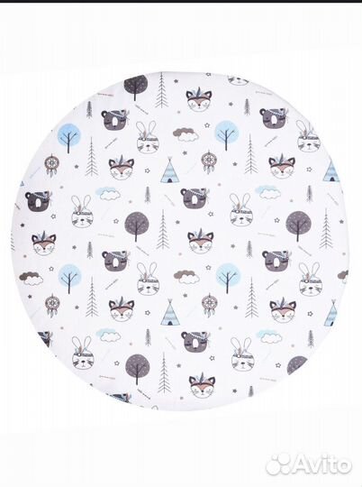 Простынь на круглую кроватку