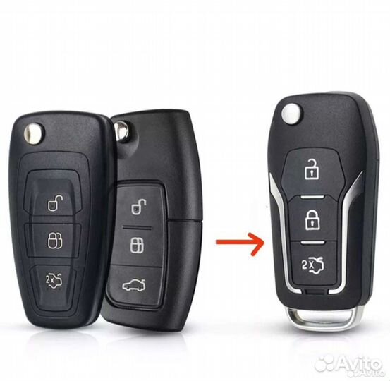 Выкидной ключ для Ford Focus 2/3