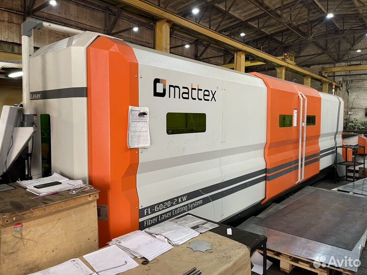 Станок лазерной резки металла mattex 2кВт 6м