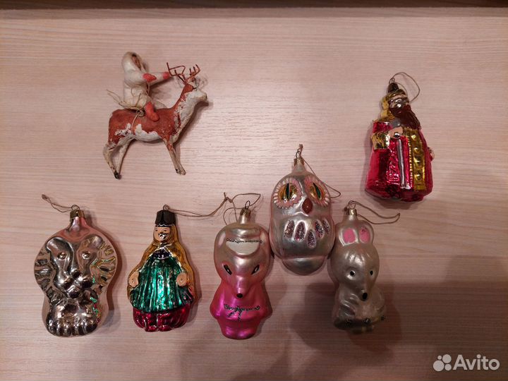 Елочные игрушки СССР винтаж