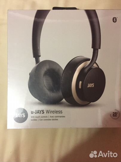 Наушники Bluetooth Jays U-Jays Wireless Black